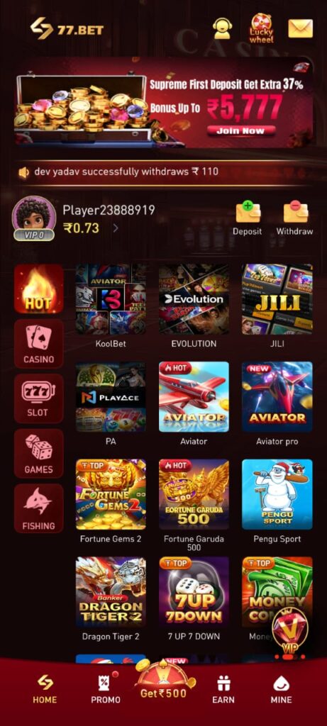 77 bet